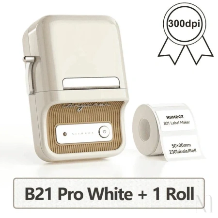 white-niimbot-b21pro-bluetooth-portable-thermal-sticker-printer-for-business-and-home-with-ios-android